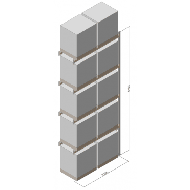 4 beam pallet racking extension bay