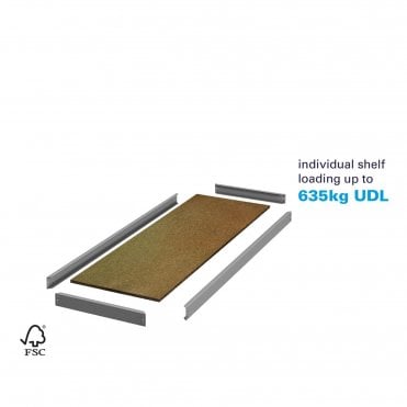 Stockrax - Heavy Duty Premium Shelving - Extra Shelf Levels