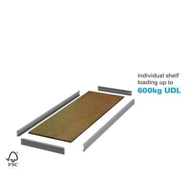 Stockrax - Heavy Duty Premium Shelving - Extra Shelf Levels