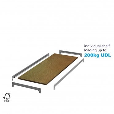 Stockrax - Heavy Duty Premium Shelving - Extra Shelf Levels