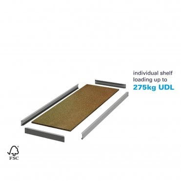 Stockrax - Heavy Duty Premium Shelving - Extra Shelf Levels