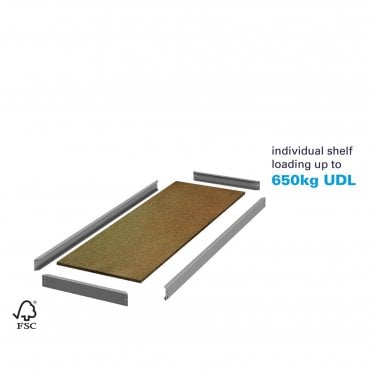 Stockrax - Heavy Duty Premium Shelving - Extra Shelf Levels