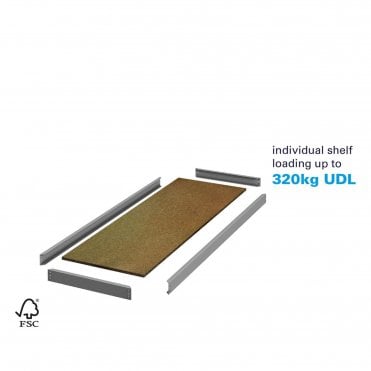 Stockrax - Heavy Duty Premium Shelving - Extra Shelf Levels